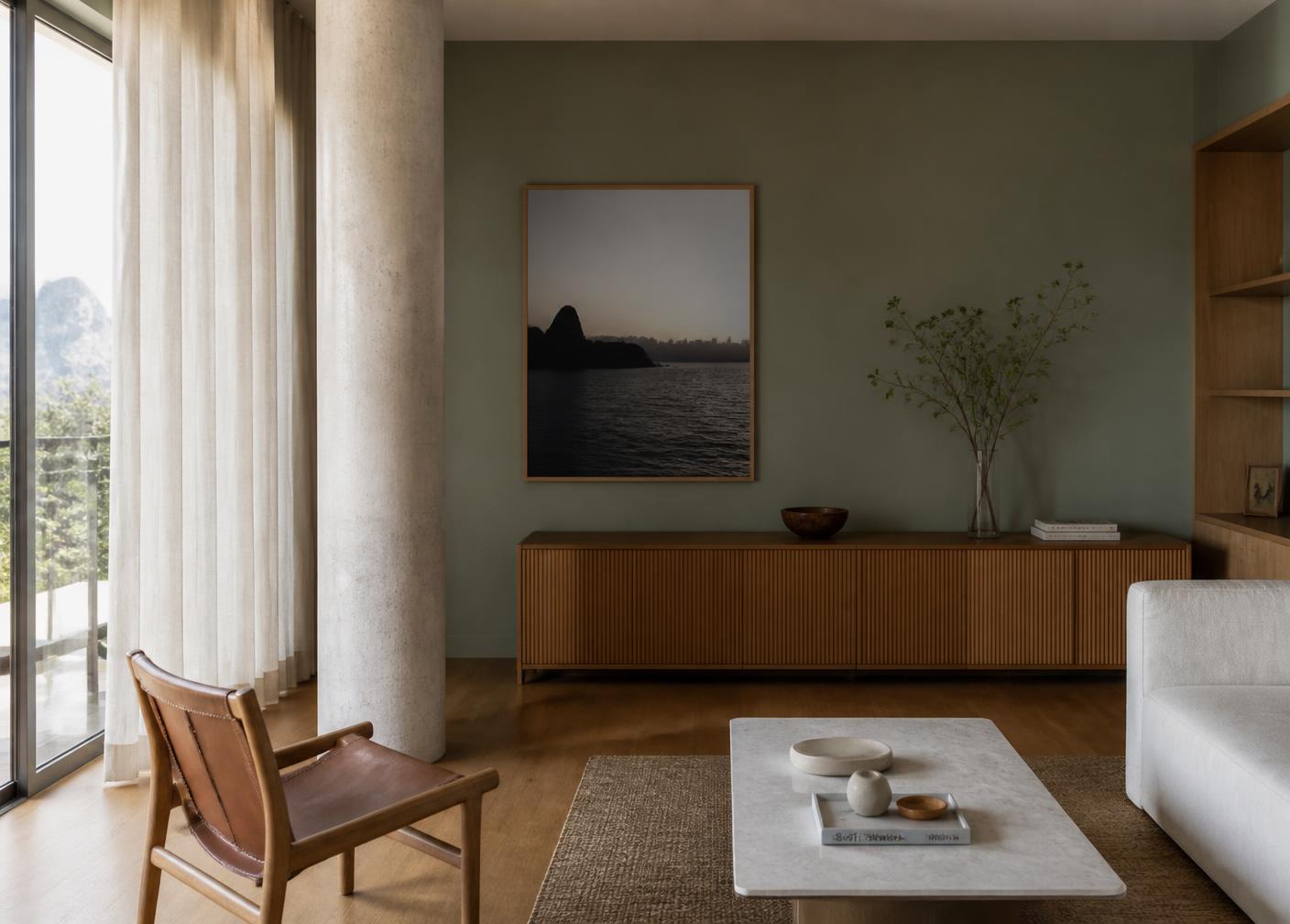 Interior residencial projetado pelo escritório